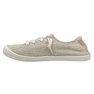 Target Neutral Canvas Lace Up Slip On Sneakers Casual Lightweight Women's Size 8